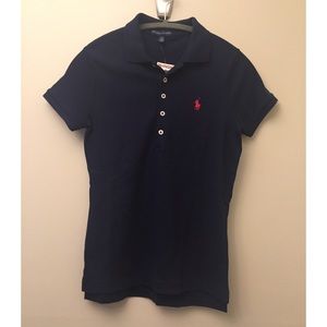 Navy Ralph Lauren Ladies Fit Polo